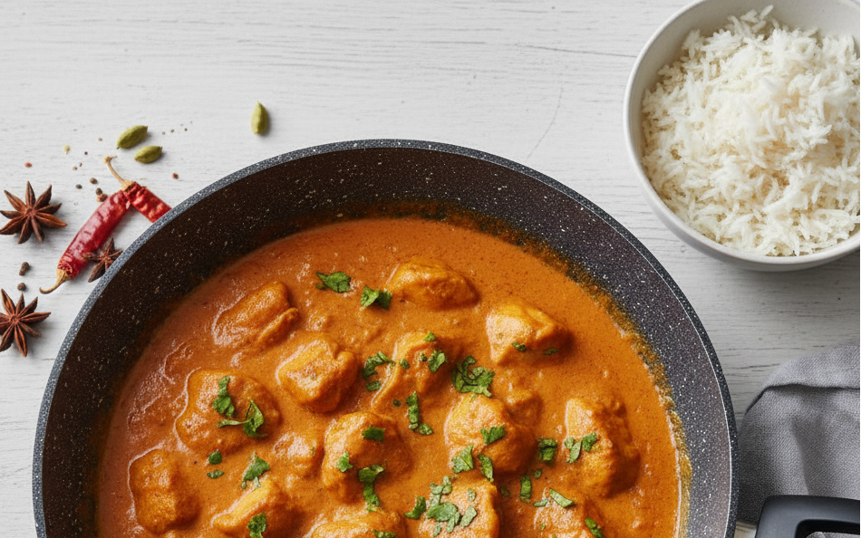 Autentisk Butter Chicken med vår Butter Masala