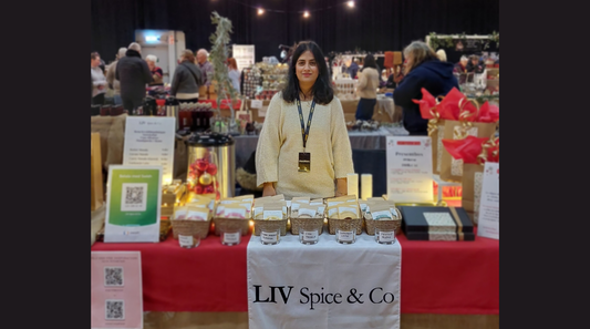 LIV Spice & Co julmarknad med handgjorda indiska kryddblandningar
