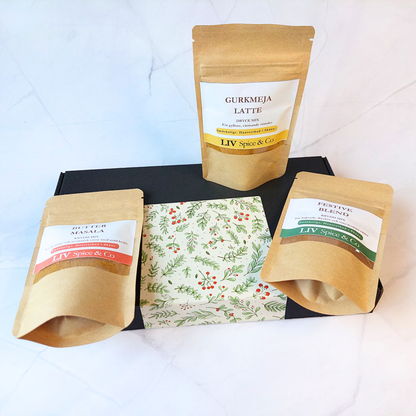 Gyllene Stund presentbox med kryddblandningar från LIV Spice & Co
