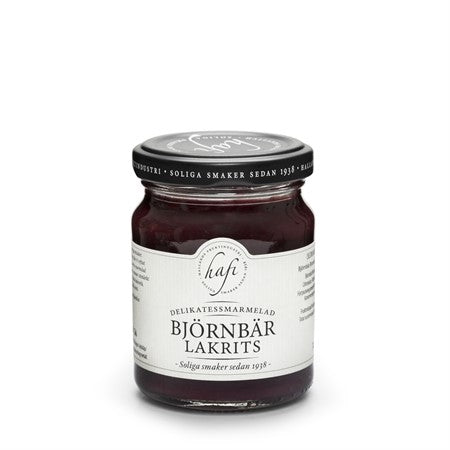 Björnbär Lakrits Marmelad 140g – björnbärsmarmelad med lakrits, perfekt till ostbrickan och bakverk , LIV Spice & Co