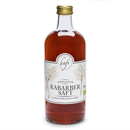 Ekologisk rabarbersaft KRAV/EKO 500 ml från Hafi – LIV Spice & Co