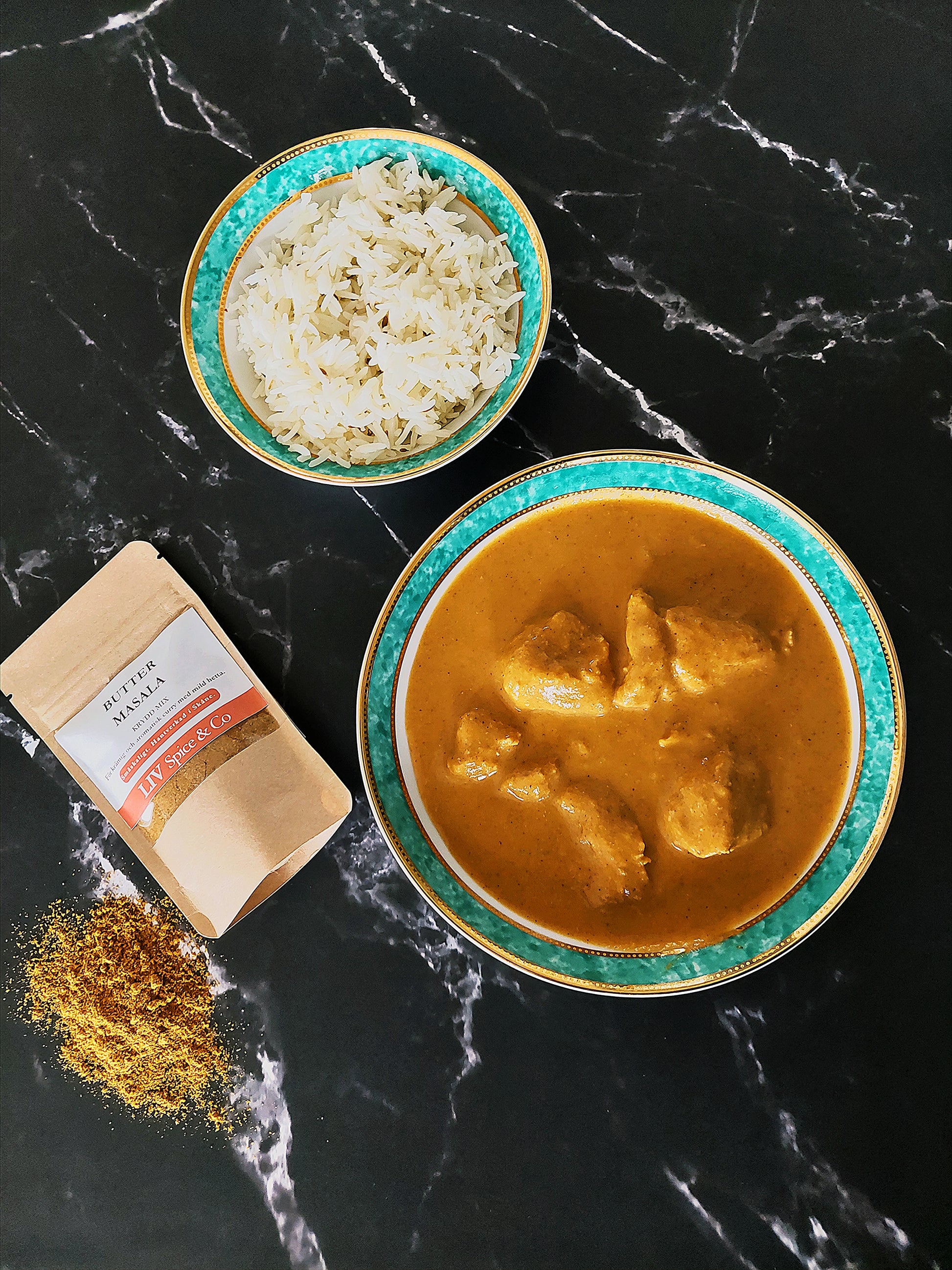 Butter Chicken recipe, Kyckling recept, indisk authentisk recept med Butter masala LIV Spice & Co