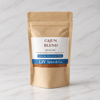 Cajun Blend kryddblandning i kraftpåse från LIV Spice & Co
