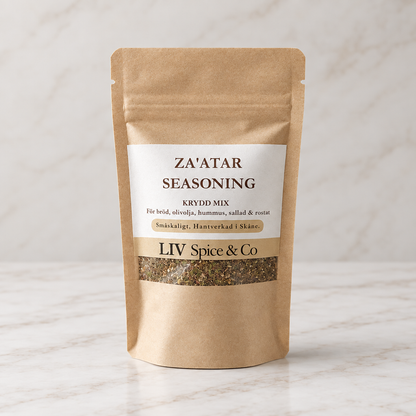 Za'atar Seasoning kryddblandning i kraftpåse från LIV Spice & Co