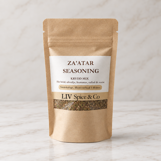 Za'atar Seasoning kryddblandning i kraftpåse från LIV Spice & Co