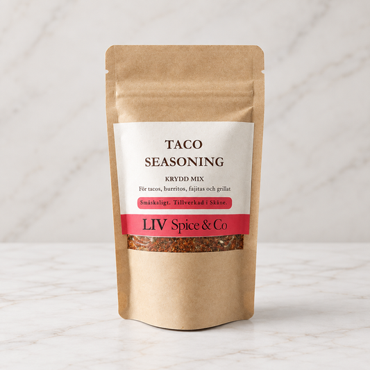 LIV Spice & Co Taco Seasoning kryddblandning 50g – rökig och aromatisk krydda för tacos och burritos