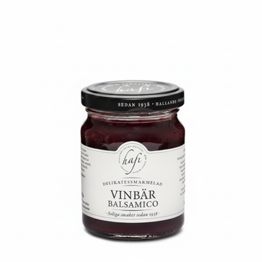 Vinbär Balsamico Marmelad 140g – svarta och röda vinbär med balsamico, perfekt till ost, vilt och vaniljglass från Hafi, LIV Spice & Co